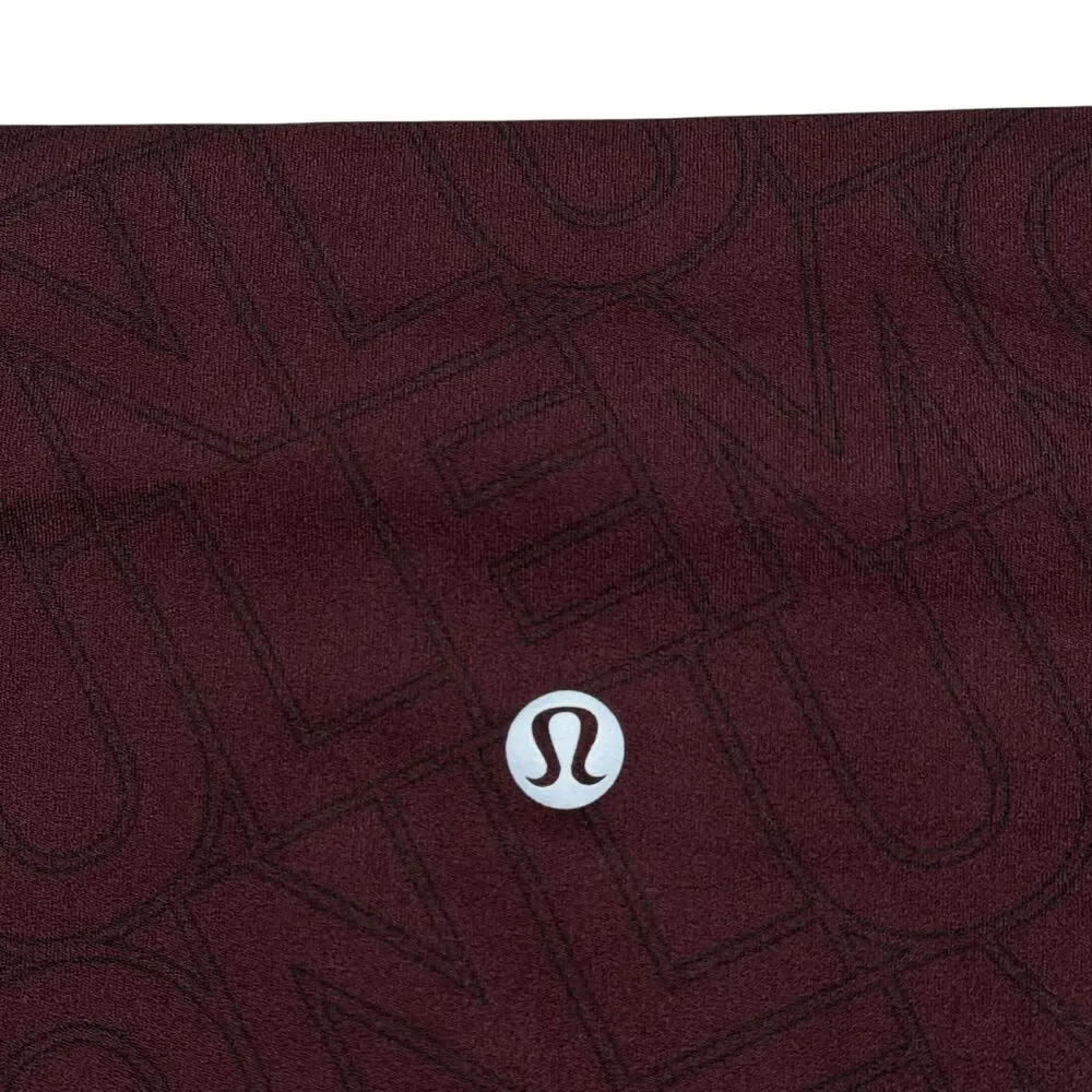Lululemon Align High-Rise Short 6" Linear Wordmark Goodnight Plum Multi - Picture 6 of 10